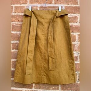 J.Crew Linen Midi Skirt